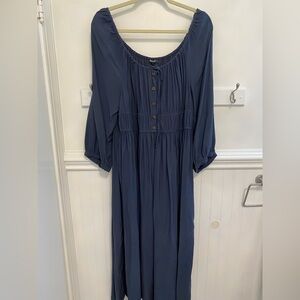 Madewell Dark Blue Long Sleeve Dress